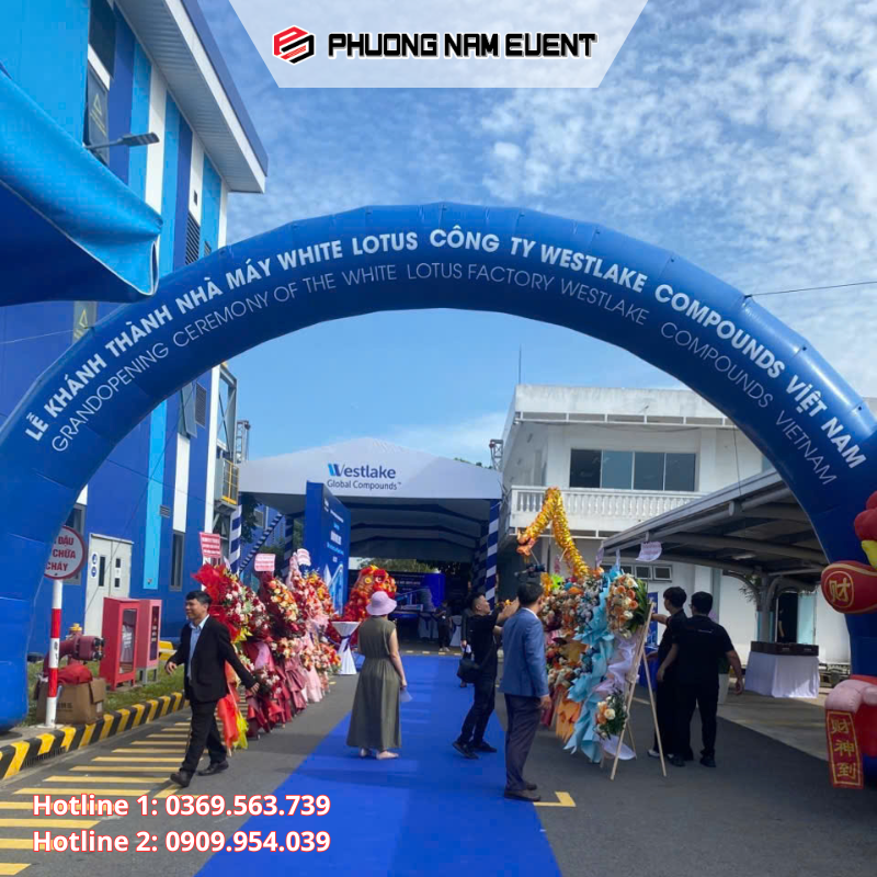 Hình ảnh lễ khai trương - khánh thành Phương Nam Event thi công