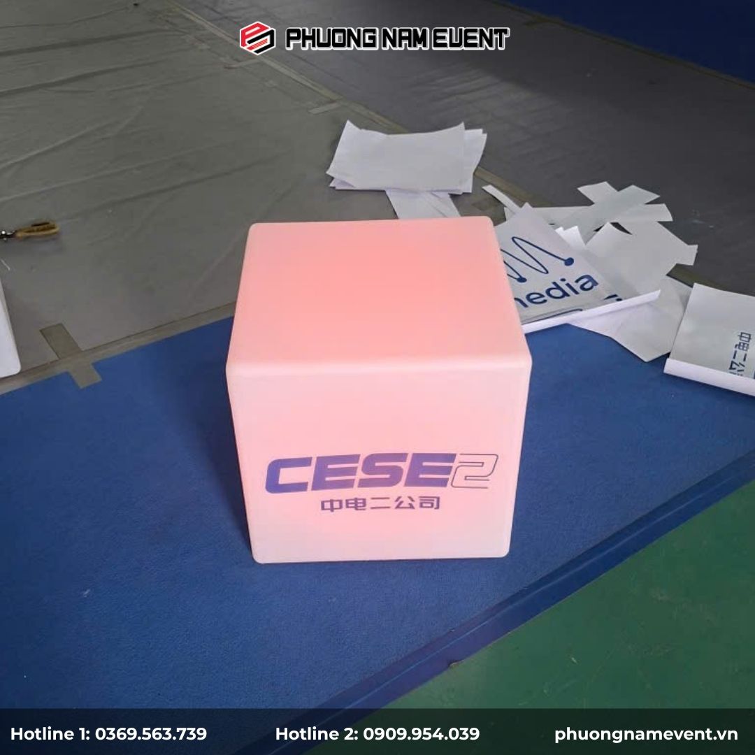 Cube LED được decor theo yêu cầu