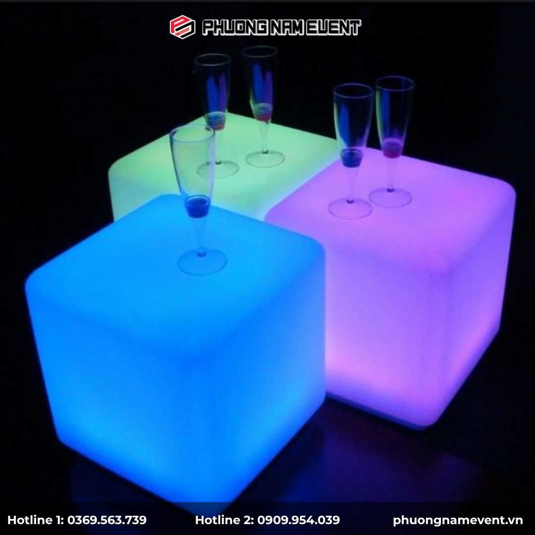 Hình ảnh ứng dụng Cube LED sự kiện