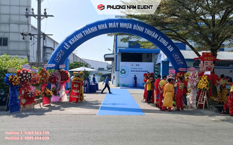 Hình ảnh lễ khánh thành nhà máy nhựa Bình Thuận Long An