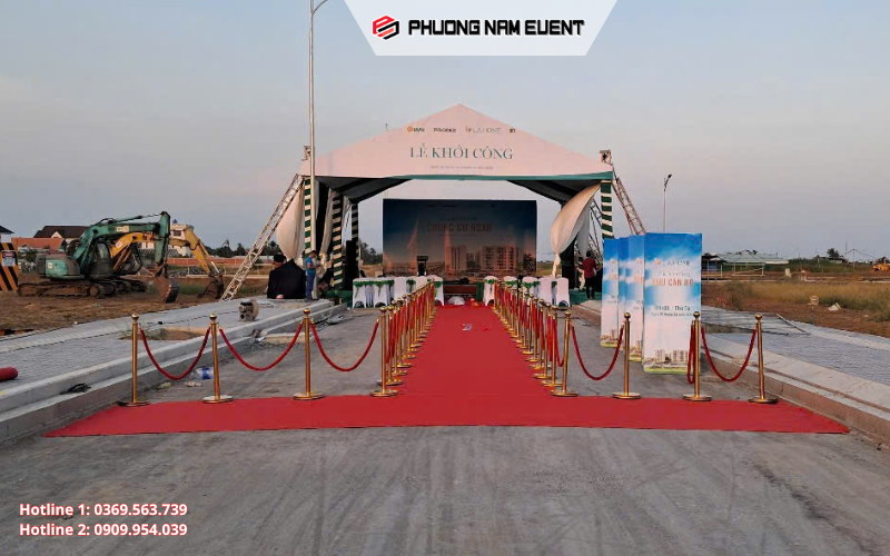 Hình ảnh Lễ Khởi Công Phương Nam Event thi công