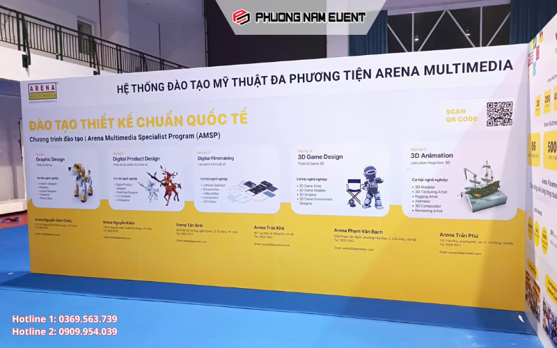 Gian hàng triển lãm không mái che