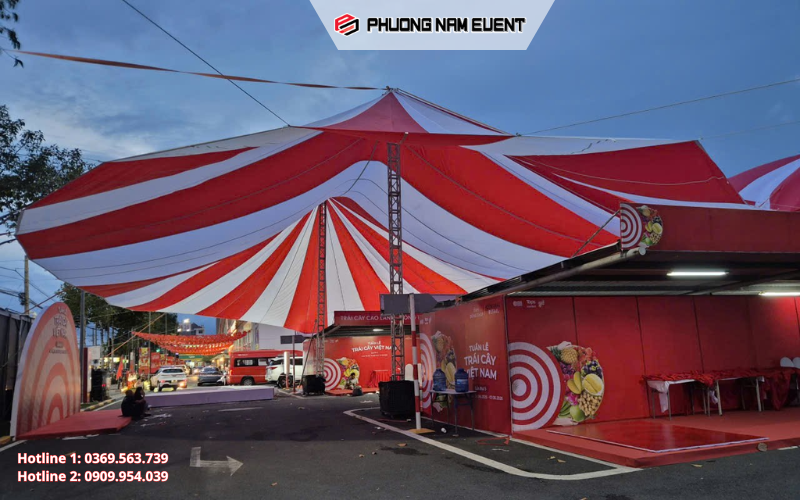 Hạng mục nhà bạt và dù sự kiện Phương Nam Event cung cấp