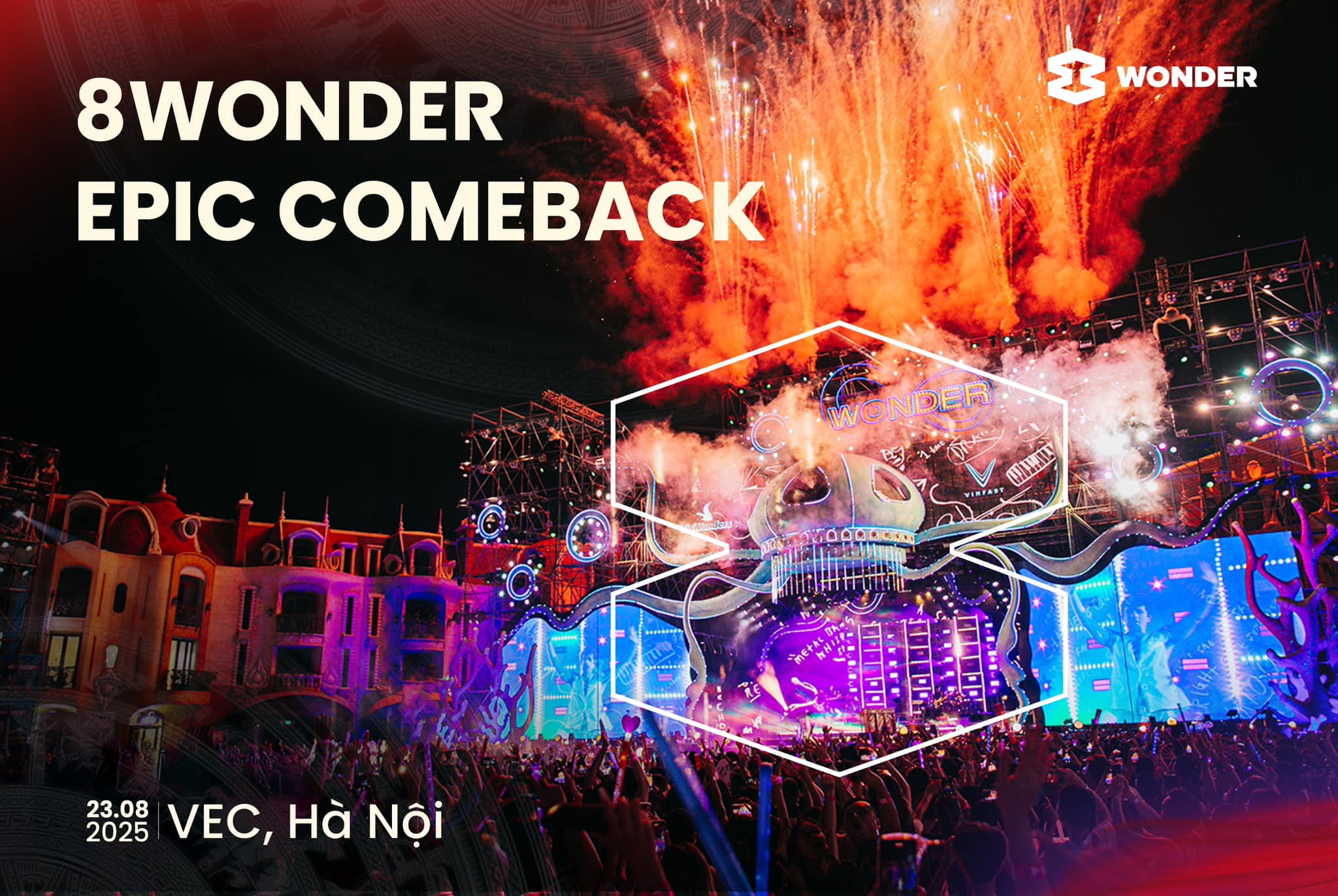 8Wonder: Sự kiện âm nhạc cuồng nhiệt tại Hà Nội trong tháng 8 này 