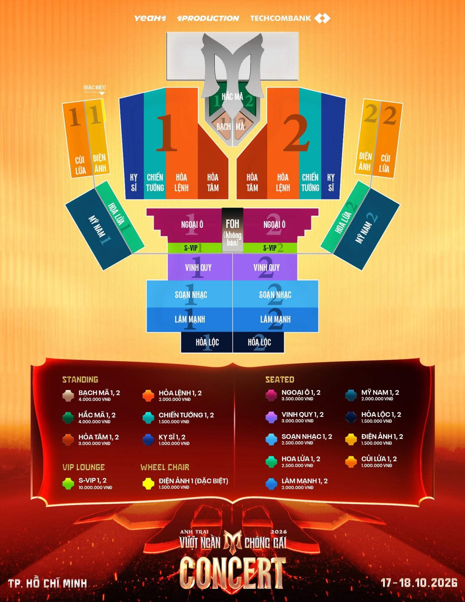 Giá vé Concert Anh Trai Vượt Ngàn Chông Gai 2026 (Nguồn: Fanpage Anh Trai Vượt Ngàn Chông Gai)