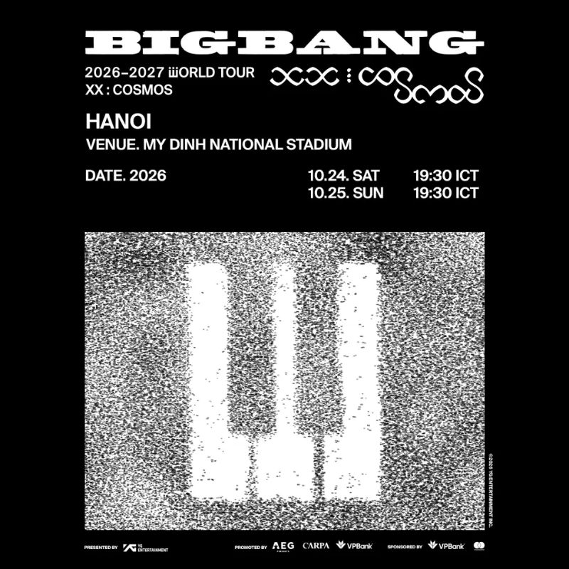 Thông tin Concert BIGBANG tại Hà Nội (Nguồn: CTicket.vn)