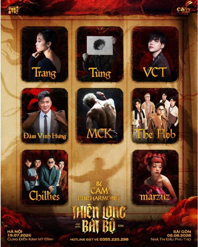 Dàn Lineup của Cam Gala 2026 - Thiên long Bát Bộ
