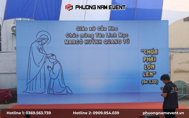 Backdrop sự kiện in PP