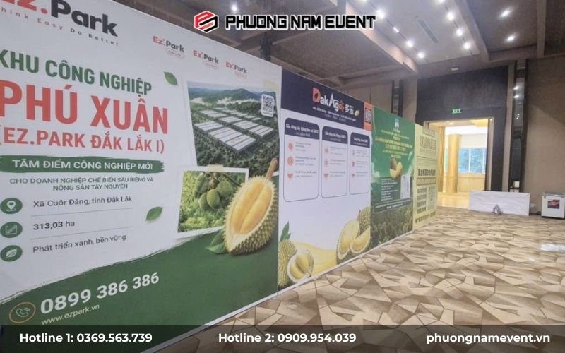 Backdrop tại Hội nghị Sầu Riêng Việt Nam 2026