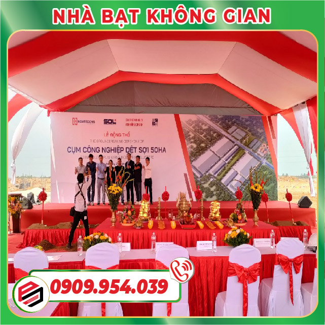 Nhà bạt không gian tổ chức Lễ Động Thổ Nhà bạt không gian tổ chức Lễ Động Thổ