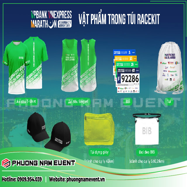 VPBank VnExpress Marathon Midnight 2024 racekit VPBank VnExpress Marathon Midnight 2024 racekit
