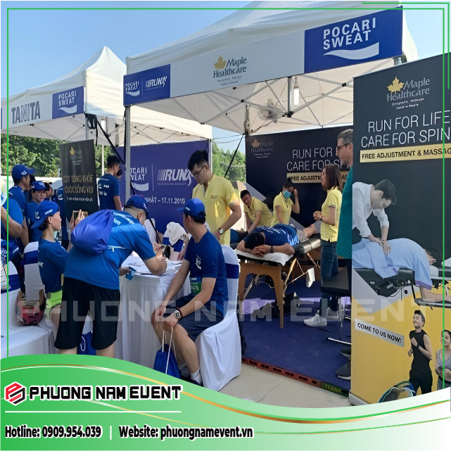 The medical area helps care for and monitor the health of participants The medical area helps care for and monitor the health of participants
