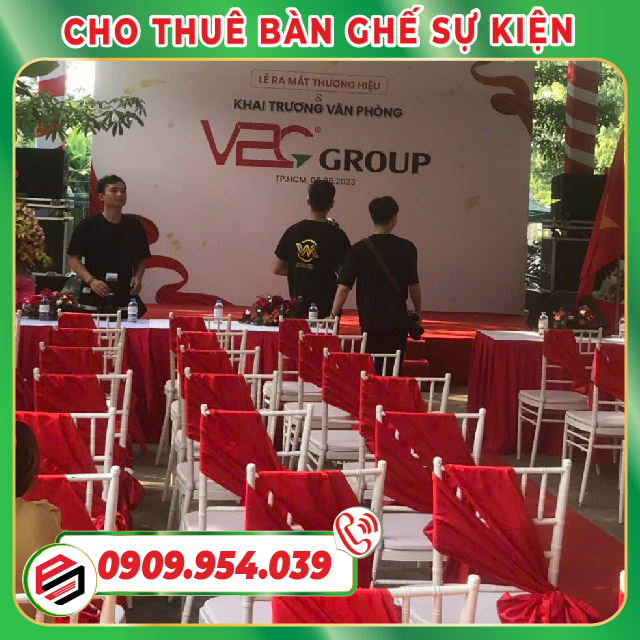 Cho thuê bàn ghế