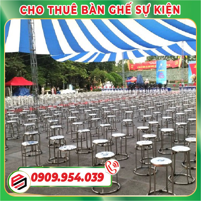 Cho thuê bàn ghế inox