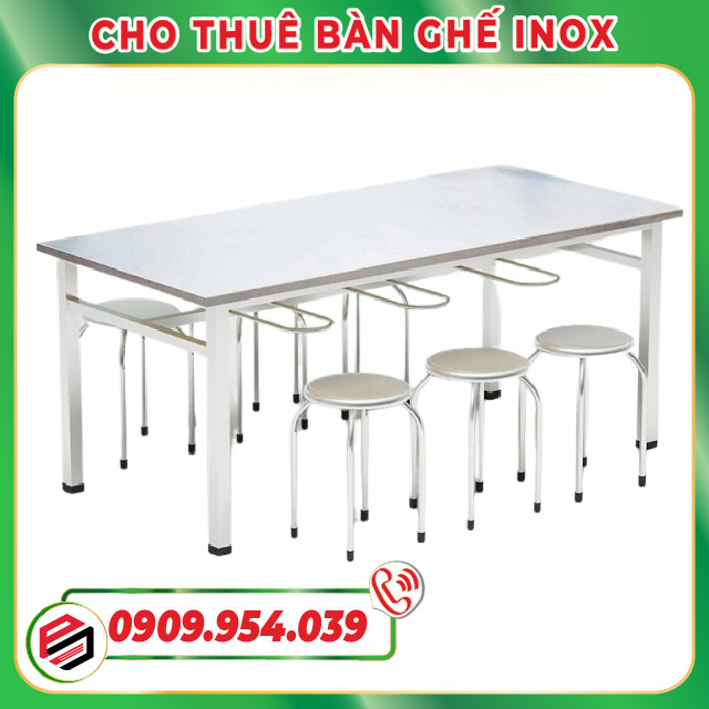 Cho thuê bàn ghế Inox Cho thuê bàn ghế Inox
