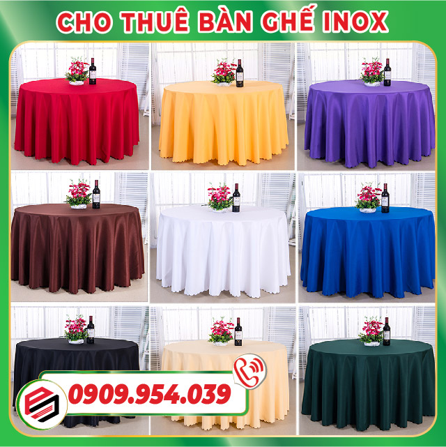 Một số kiểu trang trí bàn tròn