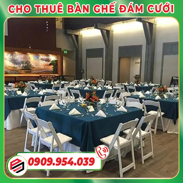 Cho thuê bàn ghế xếp đám cưới