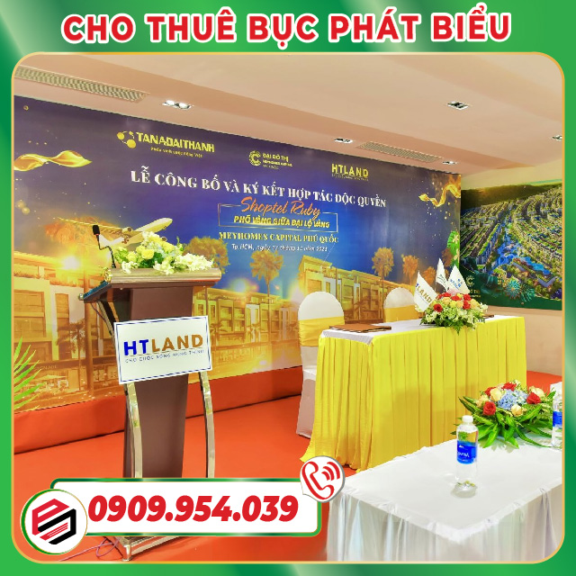 Create a professional, formal space for the event