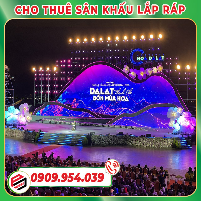 Sân khấu thiết kế đặt biệt kết hợp Backdrop LED