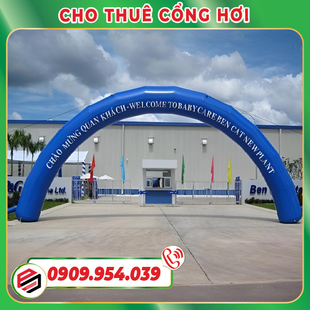 Cho Thuê Cổng Hơi Tròn Màu Xanh Cho Thuê Cổng Hơi Tròn Màu Xanh