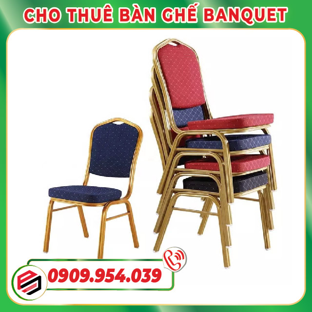 Banquet tables and chairs for rent in HCM
