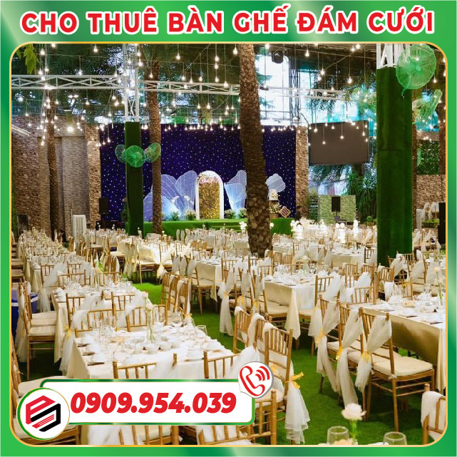Cho thuê bộ bàn ghế đám cưới