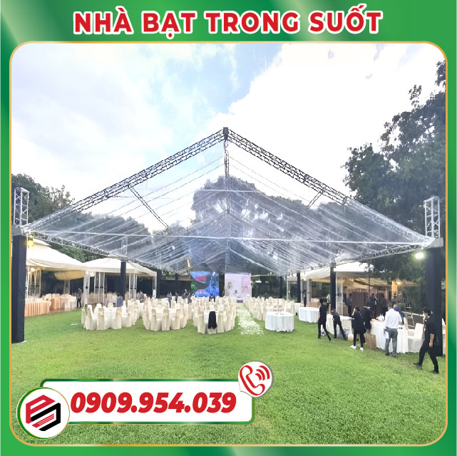 The house has a transparent roof