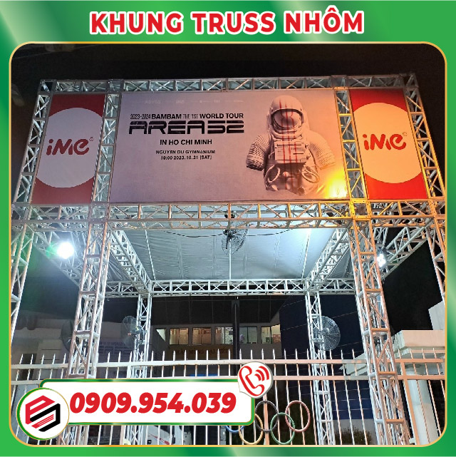 Cổng Chào Làm Từ Khung Truss Nhôm