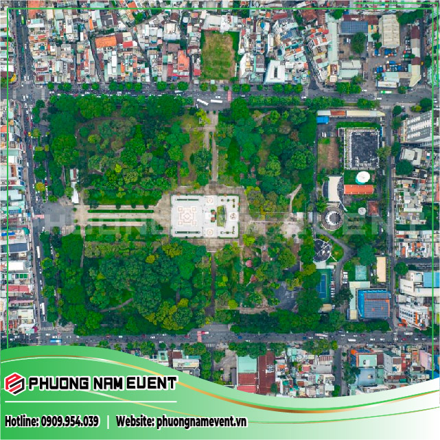 Công Viên Lê Văn Tám Nhìn Từ Trên Cao