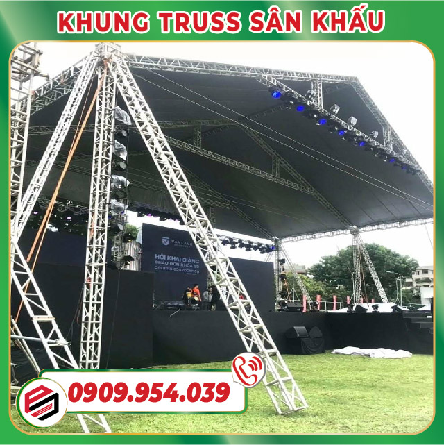Giàn khung truss sân khấu và mái che do Phương Nam Event thực hiện Giàn khung truss sân khấu và mái che do Phương Nam Event thực hiện