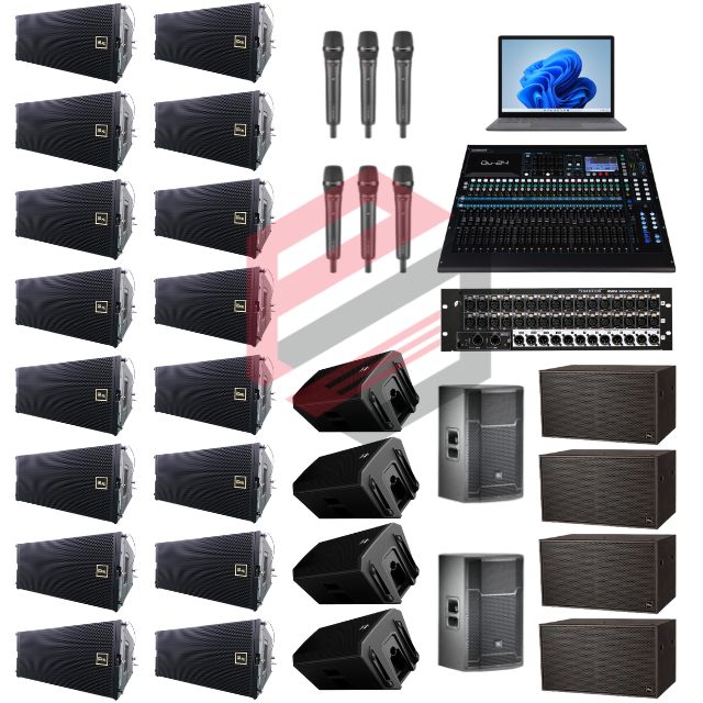 Gói thuê âm thanh 3000 - 3500 khách