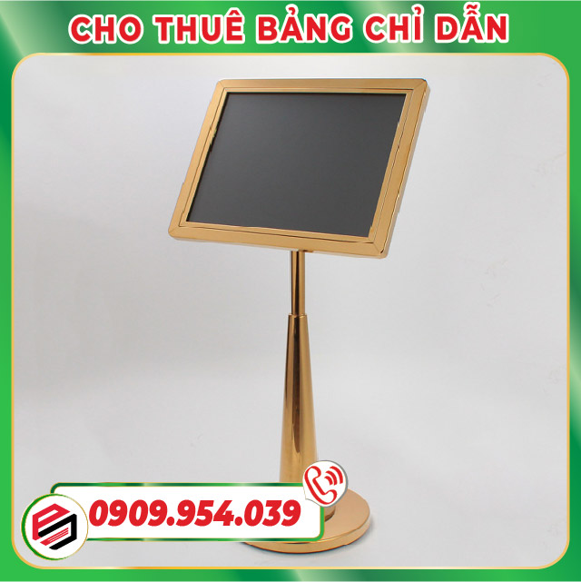 Biển chỉ dẫn inox màu gold Biển chỉ dẫn inox màu gold