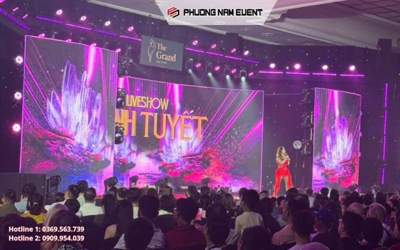 Sân khấu Liveshow Ca sĩ Minh Tuyết tại The Grand Hồ Tràm