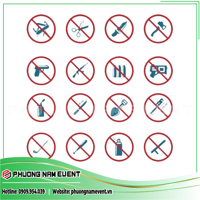Không Nên Mang Theo Những Vật Dễ Gây Thương Tiwch Khi Tham Dự Countdown Party 2024