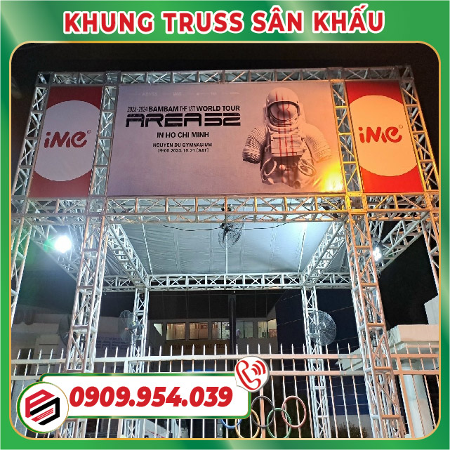 Truss nhôm sân khấu làm cổng chào Truss nhôm sân khấu làm cổng chào
