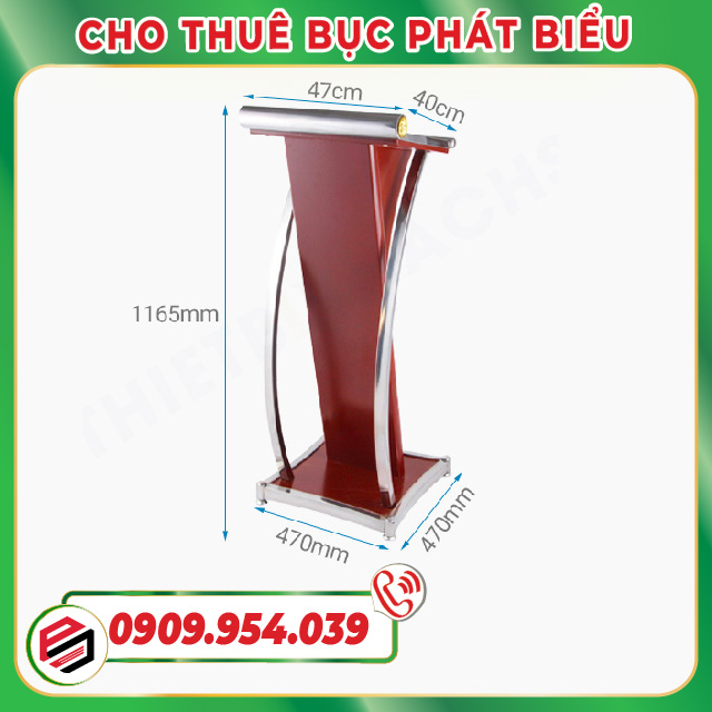 Standard podium size