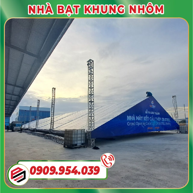 Close-up of the canvas roof constructed by Phuong Nam Event Close-up of the canvas roof constructed by Phuong Nam Event