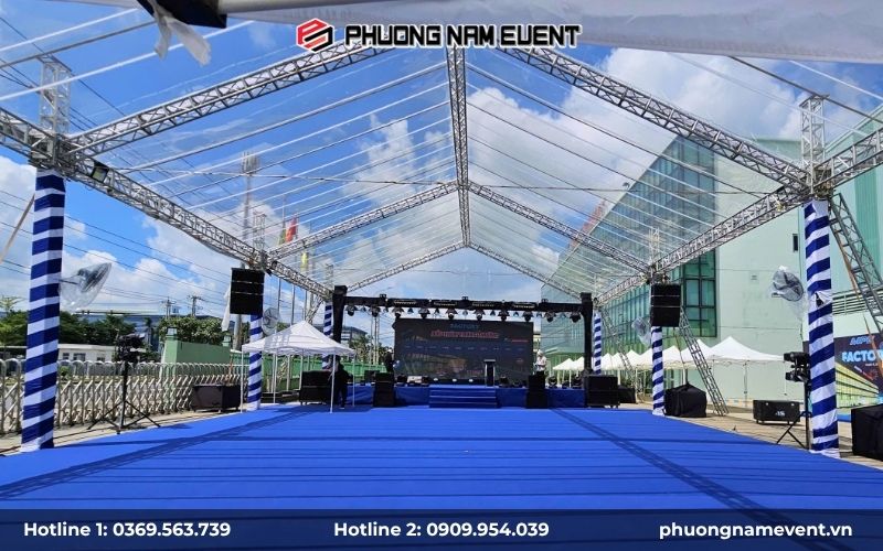 Nhà bạt khung sắt mái trong tại Phương Nam Event