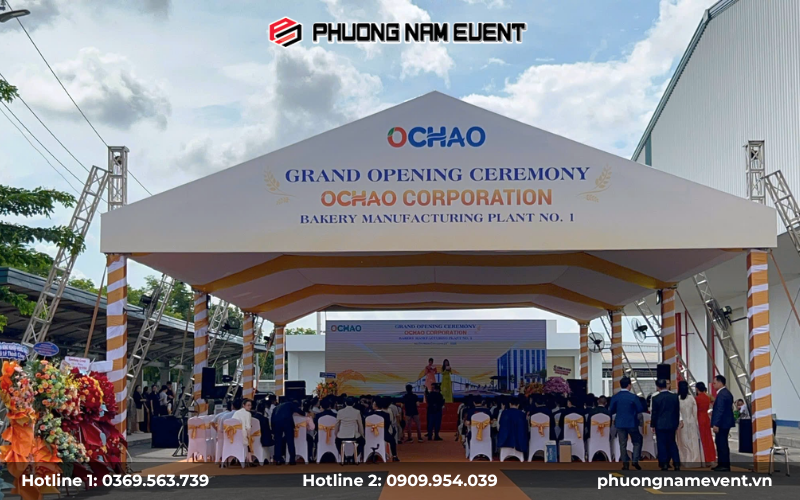 Nhà bạt khung nhôm tại Phương Nam Event