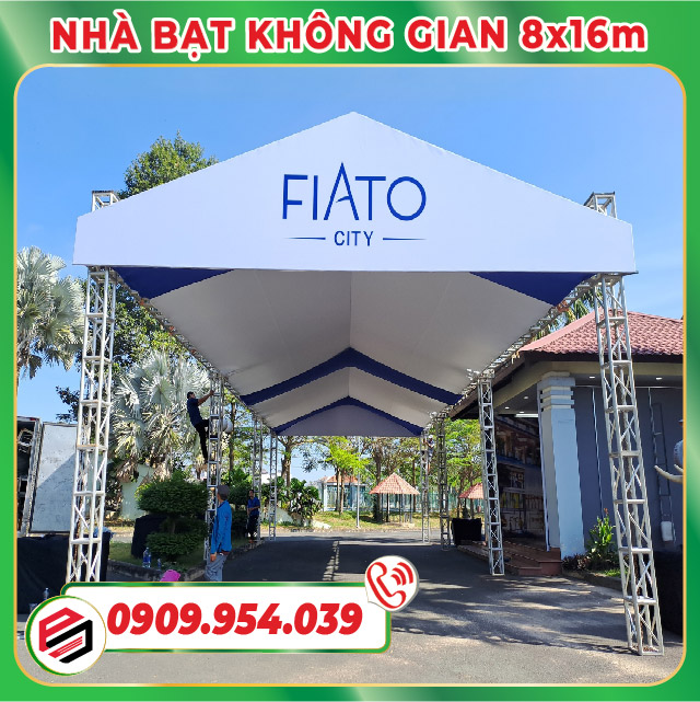 Nhà btaj không gian 8x16m do Phương Nam Event thi công Nhà btaj không gian 8x16m do Phương Nam Event thi công