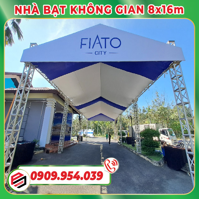 Một mẫu nhà bạt 8x16m của Phương Nam Event Một mẫu nhà bạt 8x16m của Phương Nam Event