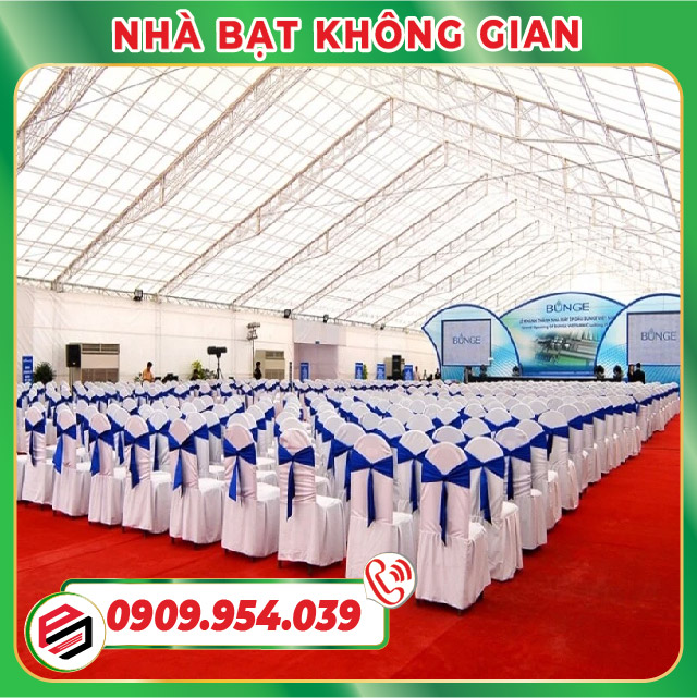 Nhà bạt không gian mái trong Nhà bạt không gian mái trong