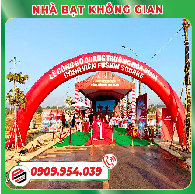 Cho thuê nhà bạt không gian trọn gói