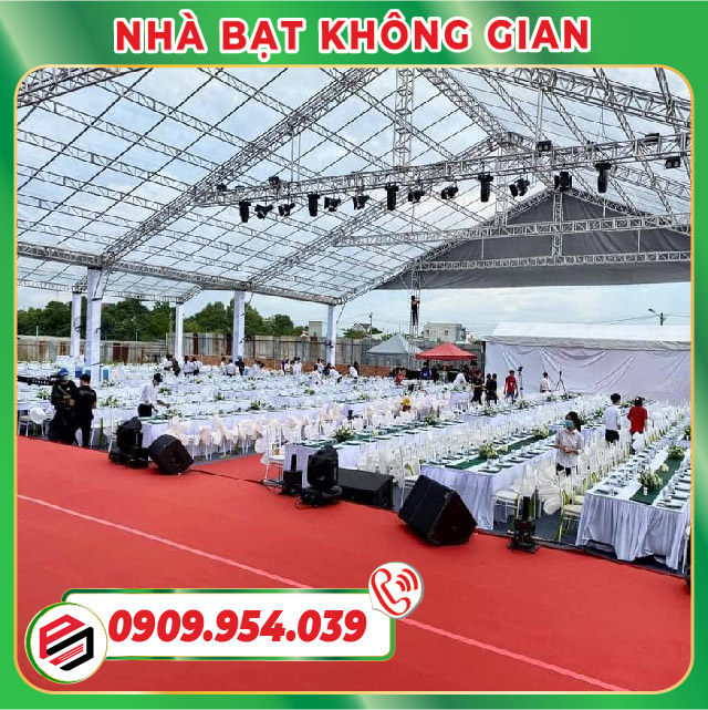 Nhà bạt không gian làm từ truss nhôm cao cấp do Phương Nam Event cung cấp và thi công Nhà bạt không gian làm từ truss nhôm cao cấp do Phương Nam Event cung cấp và thi công