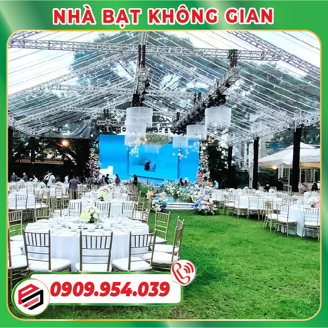 Nhà bạt trong suốt sự kiện cưới Nhà bạt trong suốt sự kiện cưới