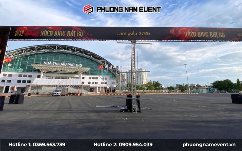 Cổng chào sự kiện Cam Gala 2026 - Thiên Long Bát Bộ