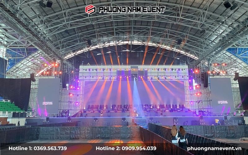 Hệ thống âm thanh - ánh sáng tại sự kiện Cam Gala 2026