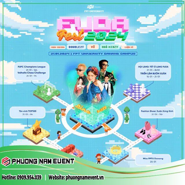 Sơ Đồ Vui Chơi Nhạc Hội FUDA Fest 2024