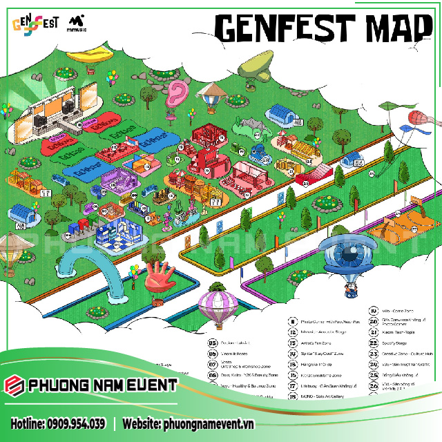 Sơ đồ GENfest Sơ đồ GENfest