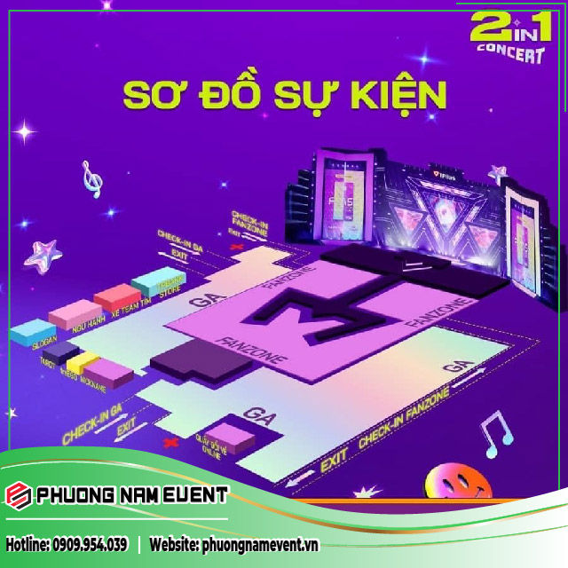 Sơ Đồ Sự Kiện TPBank 2in1 Concert Sơ Đồ Sự Kiện TPBank 2in1 Concert